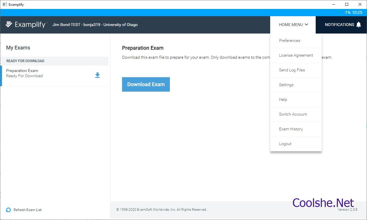 تحميل برنامج Examplify لاداء الاختبار التحصيلي من Examsoft