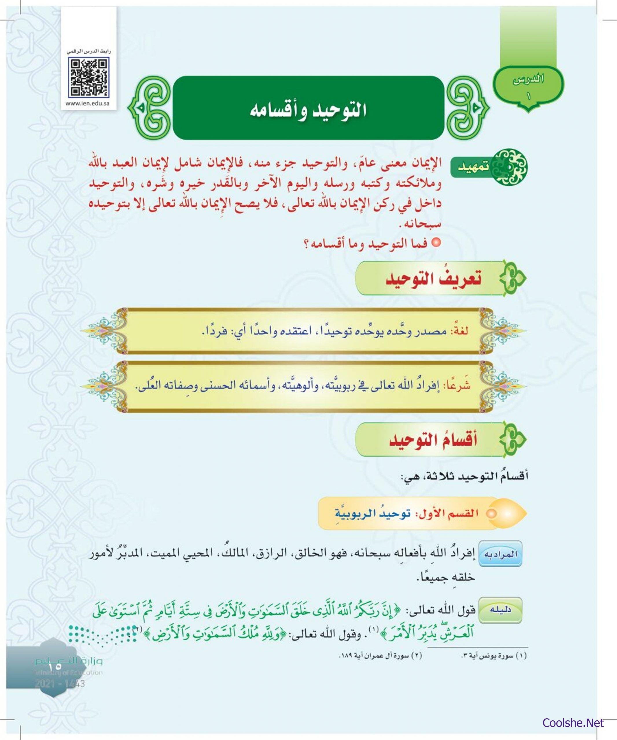 واسمائه افراد التوحيد والوهيته وصفاته الله هو في ربوبيته افراد الله